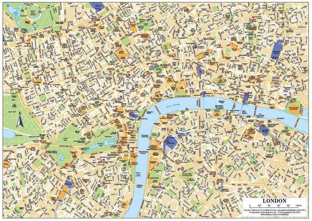 Printable Simple Map Of London