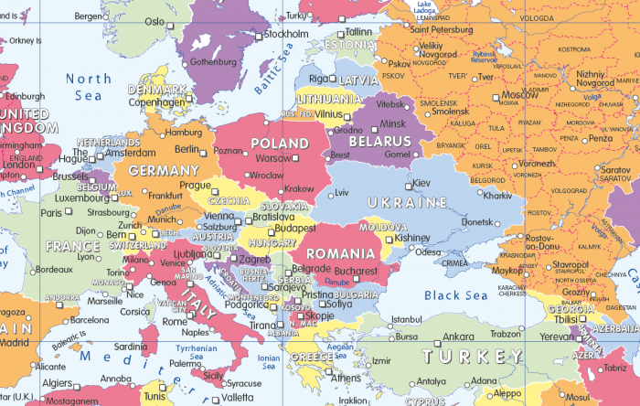 Colour Blind Friendly Political Wall Map Of The World Sexiz Pix