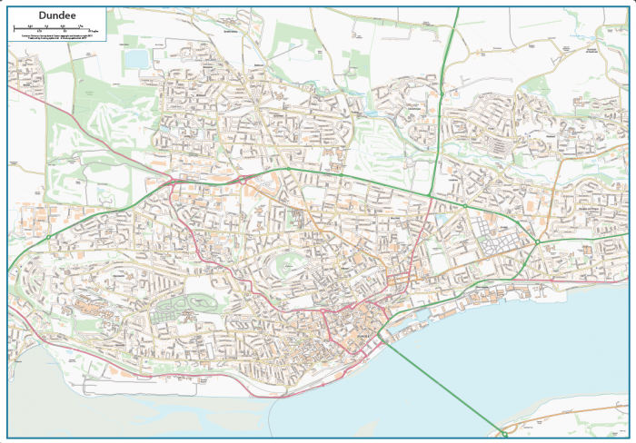 Dundee Street Map Cosmographics Ltd   Dundee Street Map649 700x488 