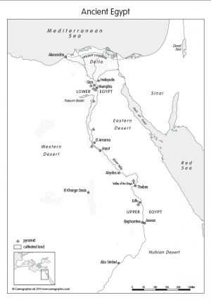 Ancient Greece map and Ancient Egypt (set of 3) - Cosmographics Ltd