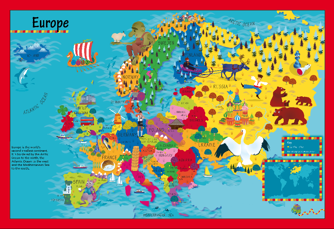 Europe Map Kids
