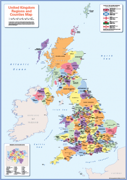 Counties map of the United Kingdom - small - Cosmographics Ltd