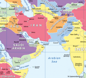 Colour blind friendly Political map of the World - Cosmographics Ltd