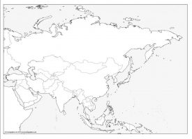 Simplified Large British Isles map outline - Cosmographics Ltd