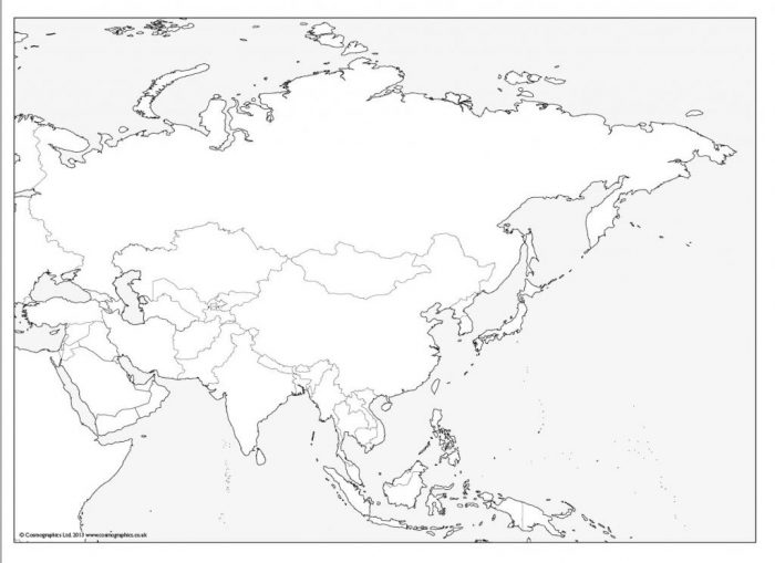 Simplified Large British Isles map outline - Cosmographics Ltd