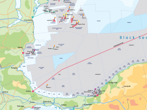 Mediterranean Oil and Gas Activity Map - Personalised