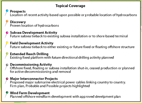 Mediterranean Oil and Gas Activity Map - Personalised