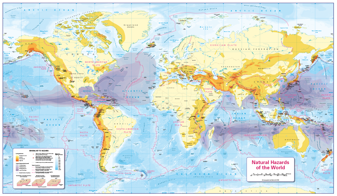 Set of 2 children's World maps - Cosmographics Ltd