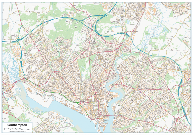 Southampton Street map - Cosmographics Ltd