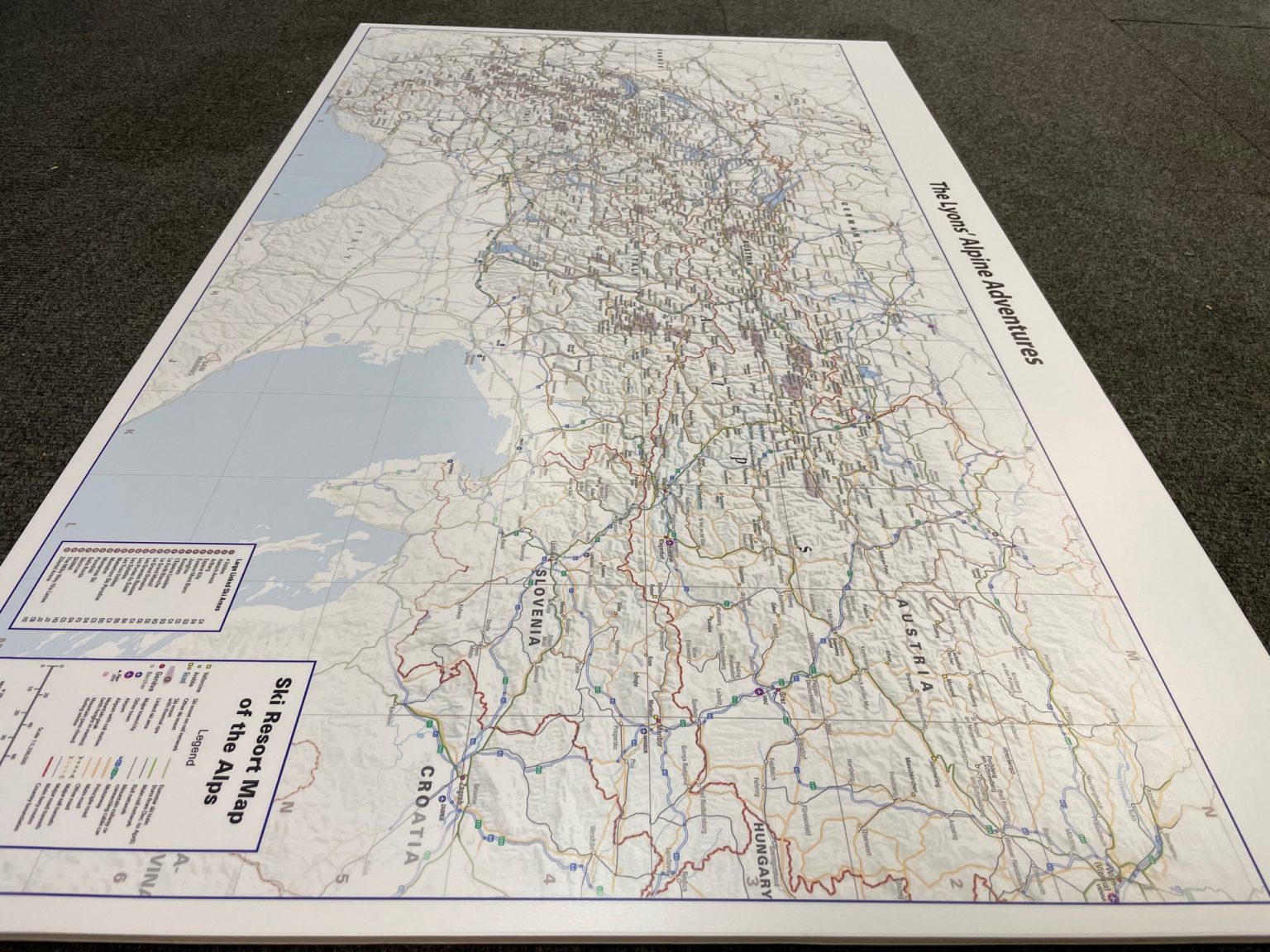 Ski Resort Map Of The Alps Framed Canvas Cosmographics Ltd   IMG 0204 1536x1152 